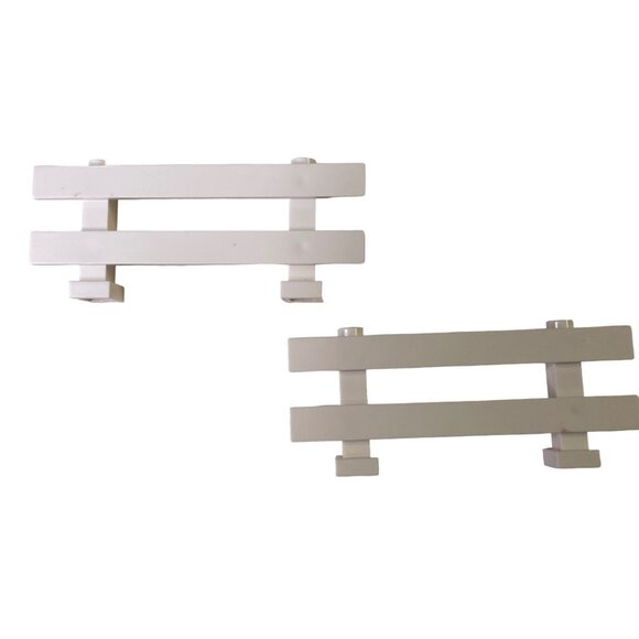 Lego Duplo White Ranch Fence White Model 31021 Replacement Farm Part Set 2 u - Picture 4 of 6
